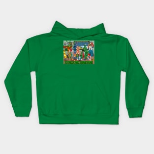 80s Cartoon Character Christmas Kids Hoodie